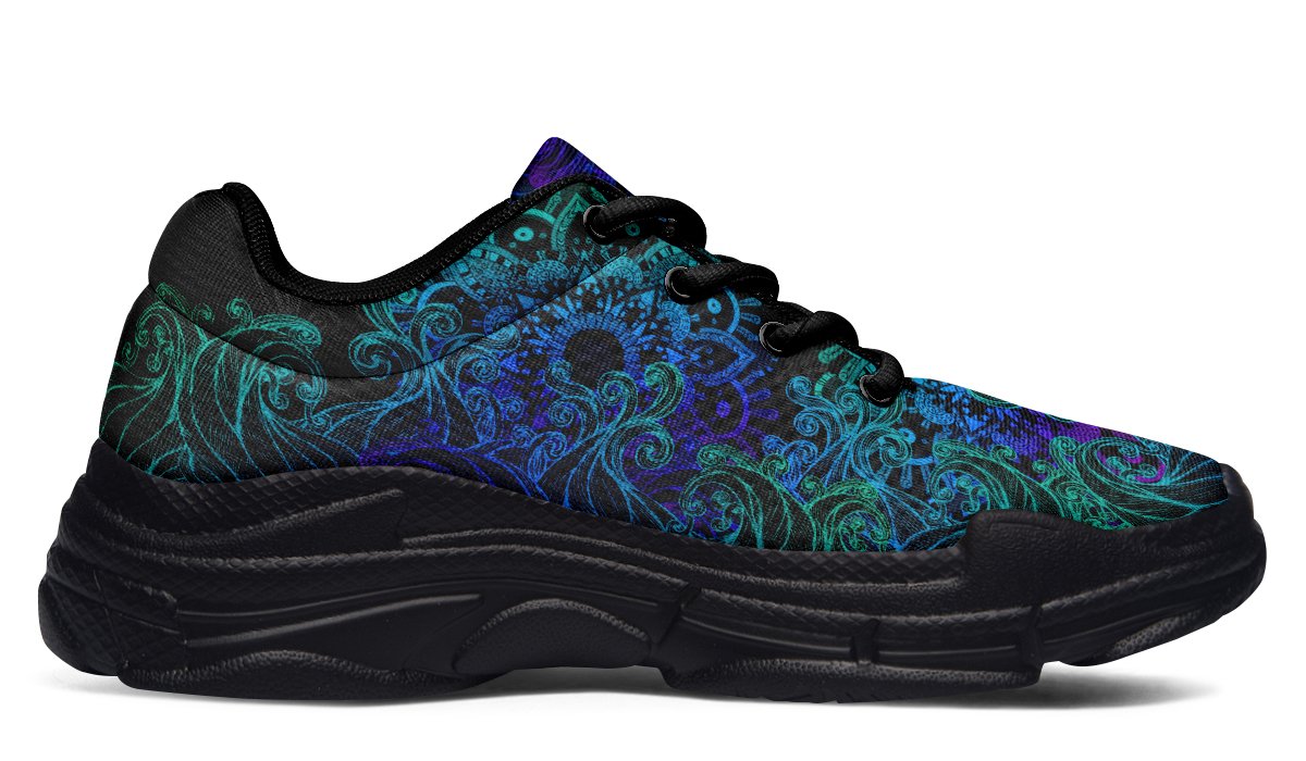 Chunkysneakers-ColorfulWavesMandala-YWV-63590-Chunkysneakers-Blk-STR3-YWV.jpg